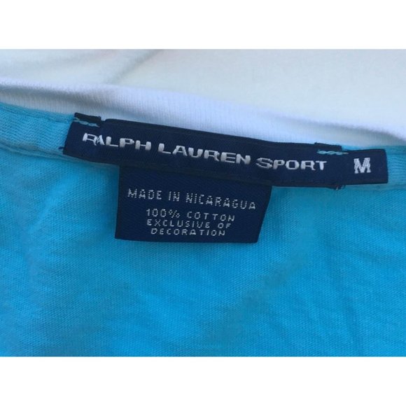 Ralph Lauren Sport T Shirt Size Medium Women’s Blue - Picture 3 of 3